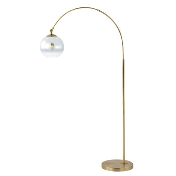 Nora 71" Coastal Vintage Iron LED Floor Lamp - JONATHAN Y